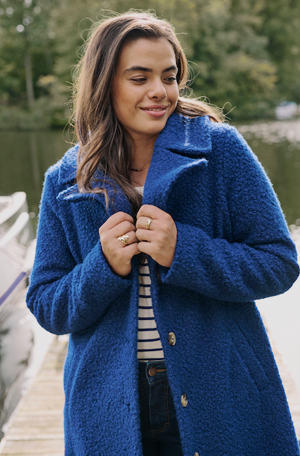 Blauer Mantel Lynn