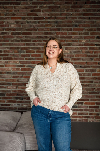 Beiger Strickpullover Ella