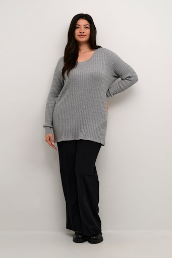 Grauer Longpullover Esther